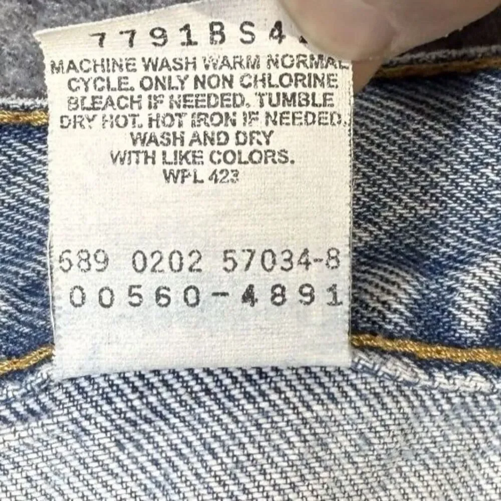 Vintage Levi's 560 Men's Distressed‎ Blue Jeans 2002 Size 38x32
